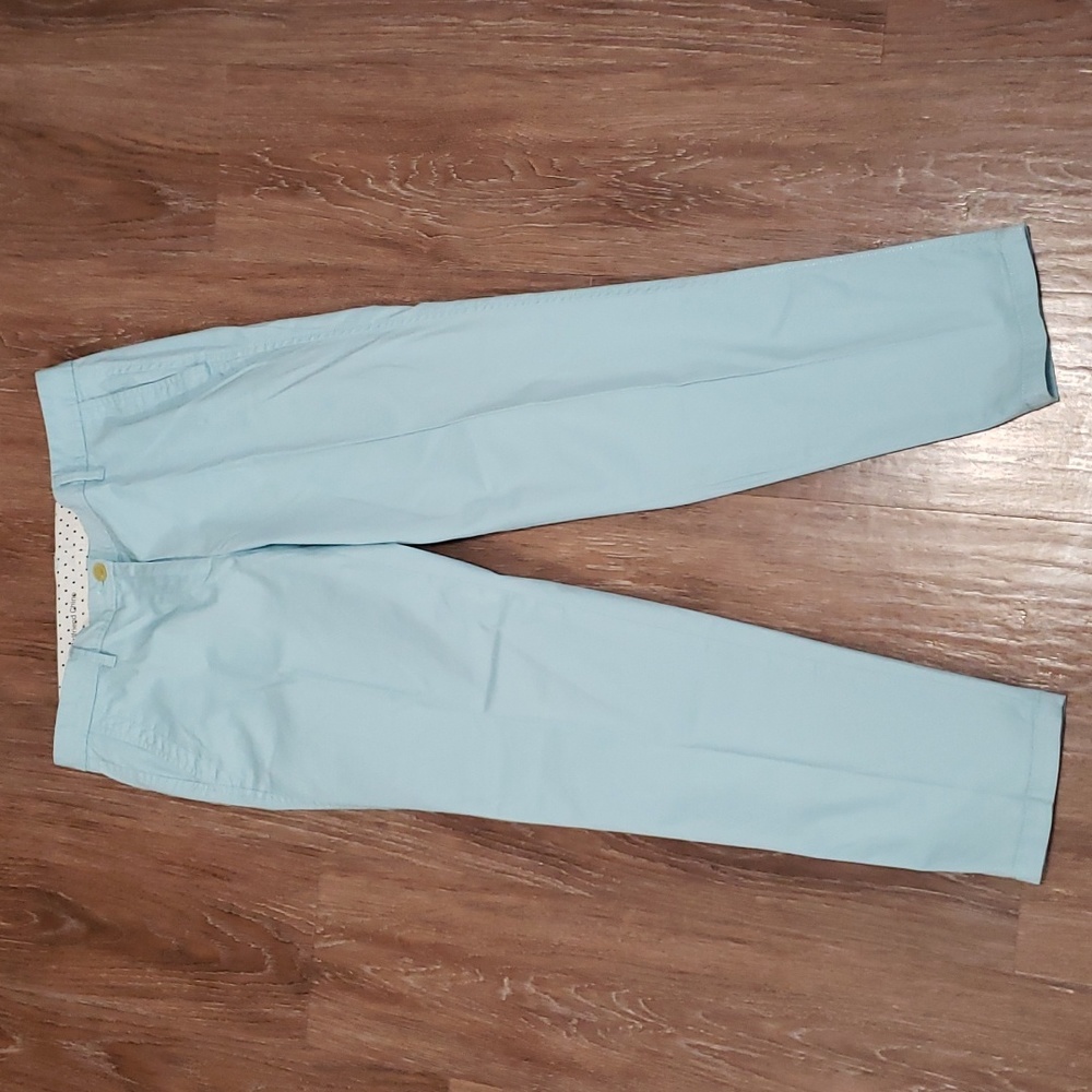 (4) Talbots Pastel Girlfriend Chino Pants Business Casual Trendy Slim Straight